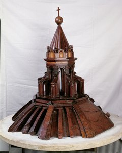 Model van de koepel bovenop de Duomo